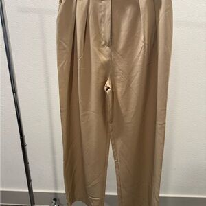 And Now This Women's Tan Wide Leg Pants